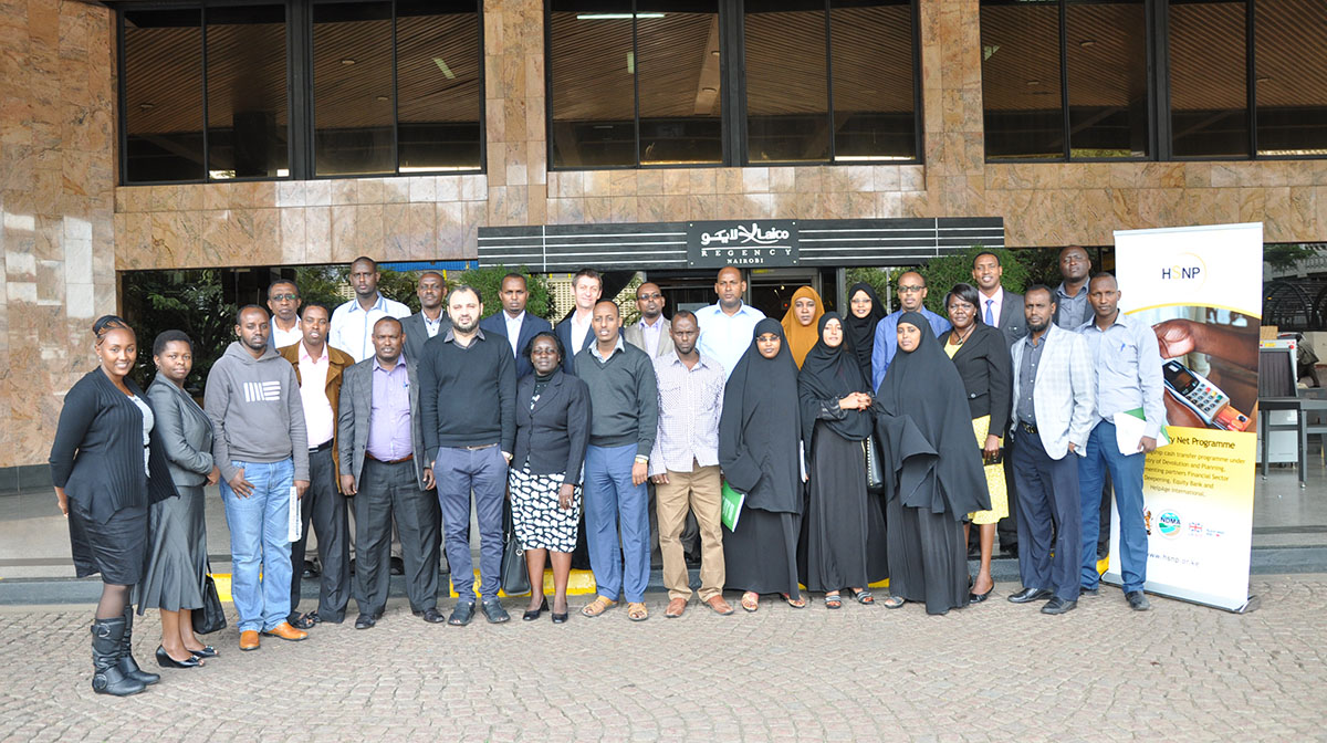 A group photo of Mandera MCAs and HSNP/NDMA Management